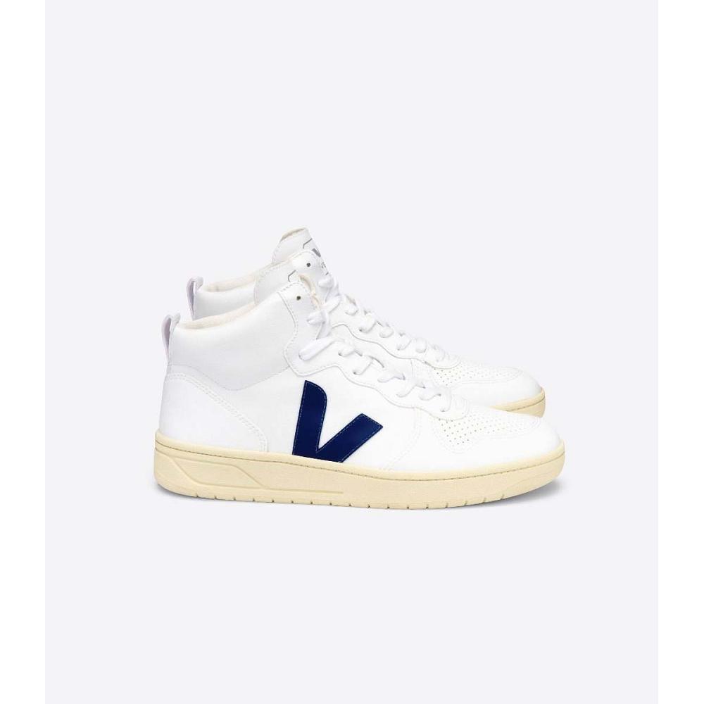 Veja V-15 CWL Hoog Dames White/Blue | BE 370UZG